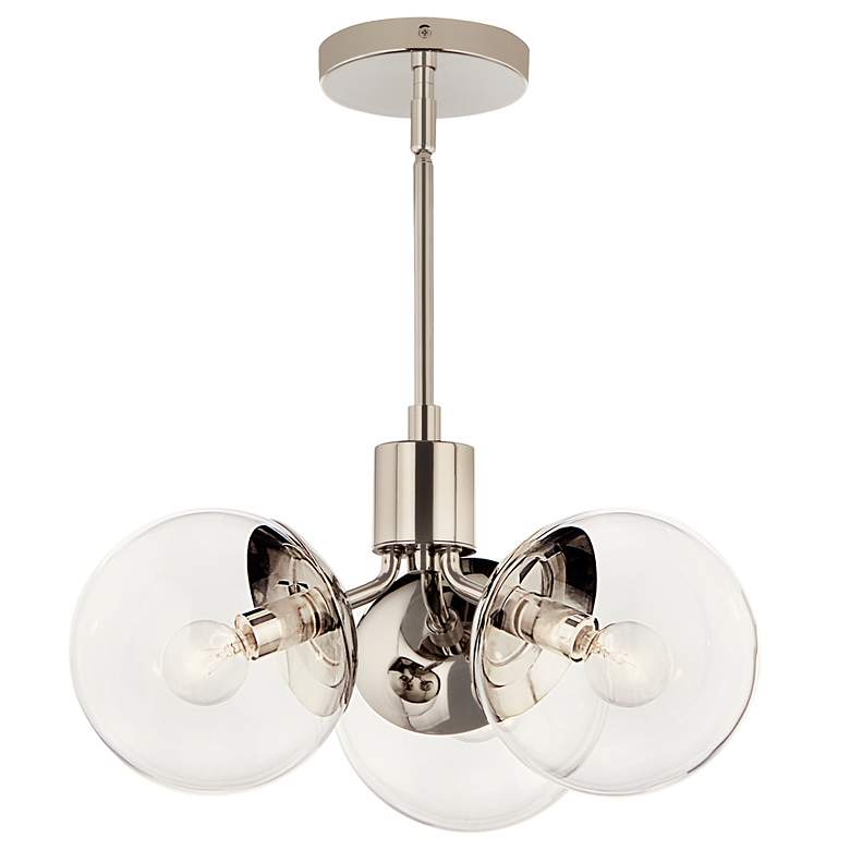 Image 4 Kichler Silvarious 16 1/2"W Polished Nickel 3-Light Pendant more views