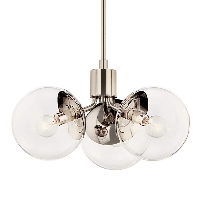 Image 5 Kichler Silvarious 16 1/2"W Polished Nickel 3-Light Pendant more views