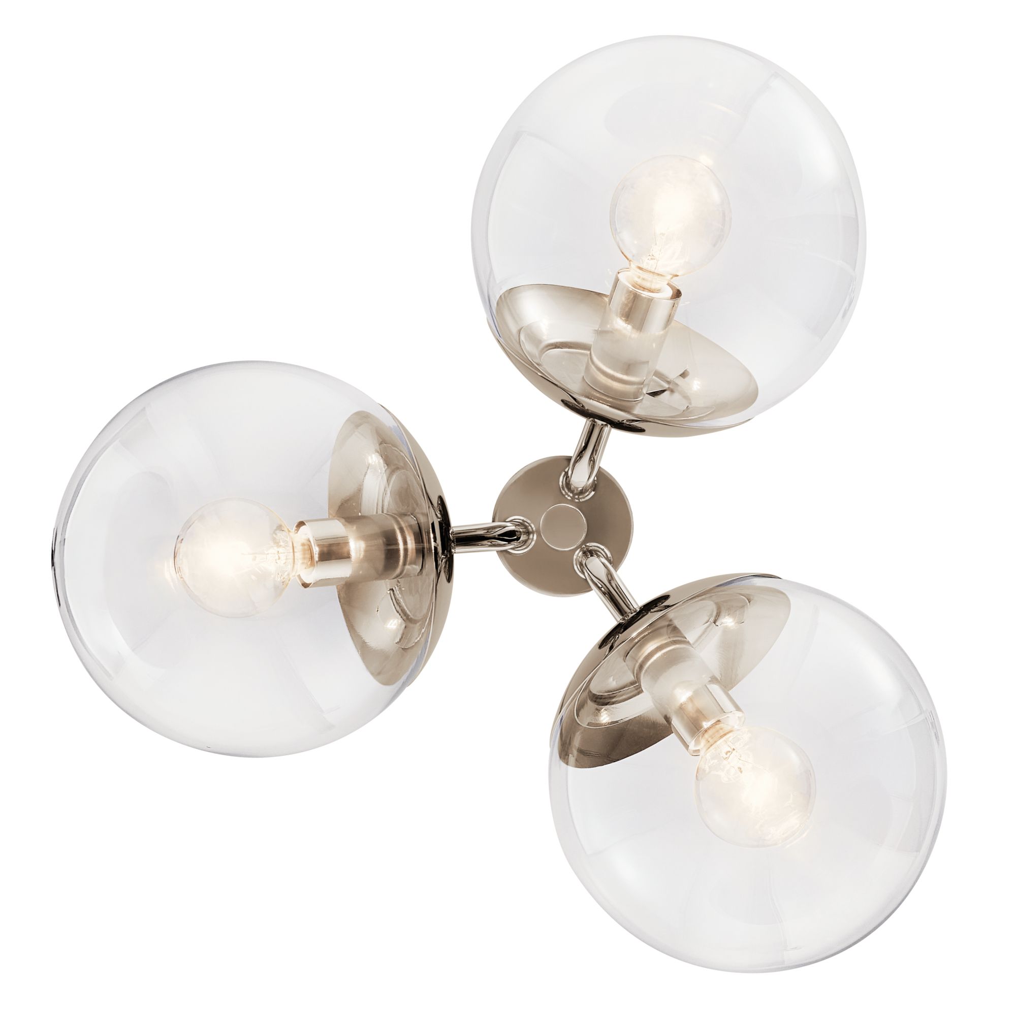 Kichler Silvarious 16 1/2"W Polished Nickel 3-Light Pendant