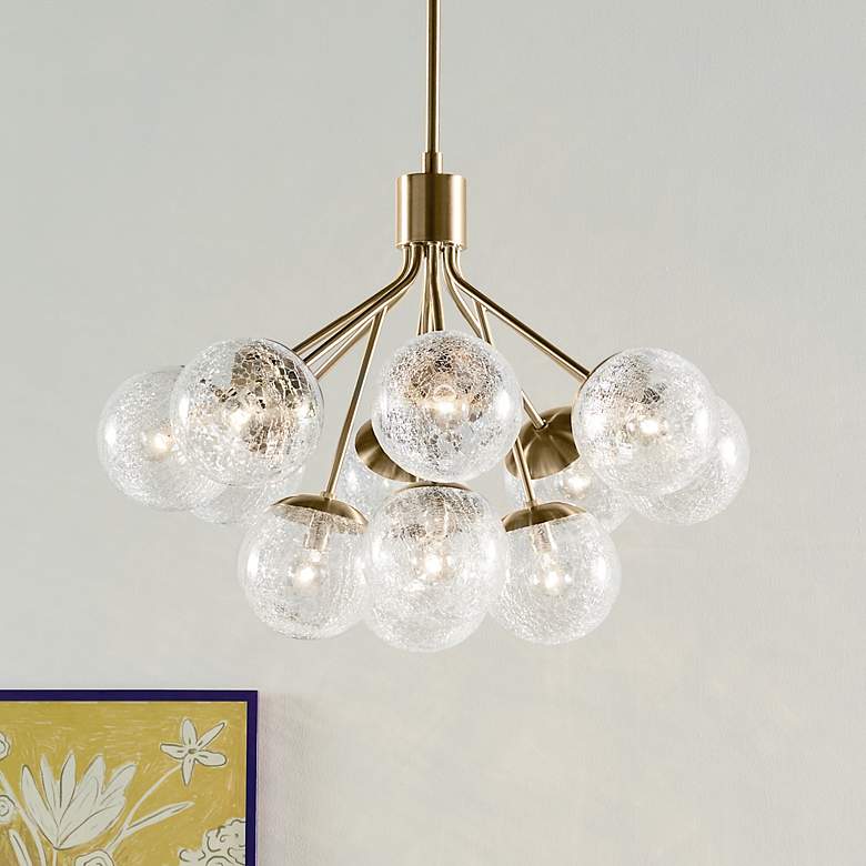 Image 1 Kichler Silvarious 30" Wide 12-Light Champagne Bronze Chandelier