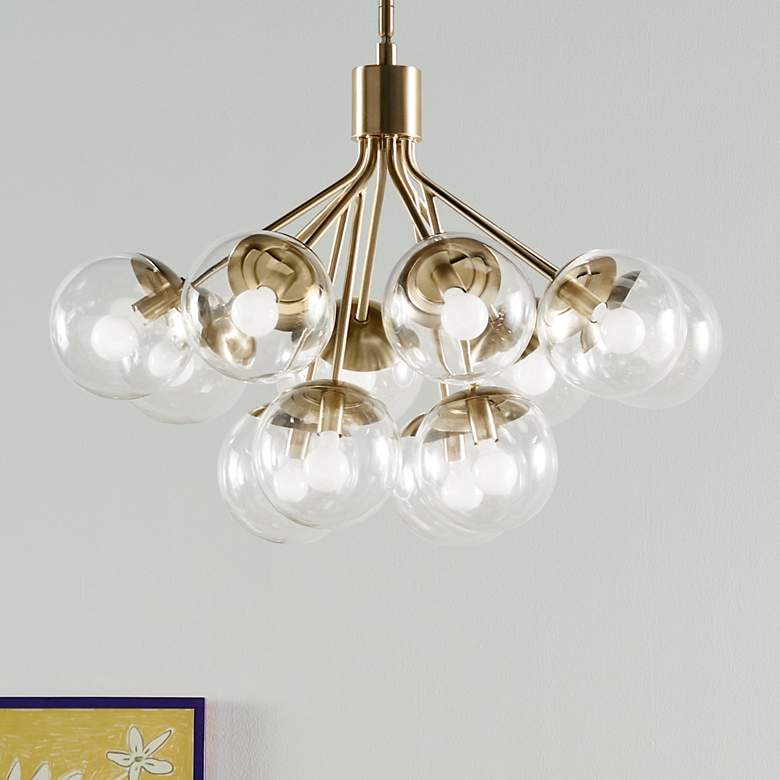 Image 1 Kichler Silvarious 30" Wide 12-Light Champagne Bronze Chandelier