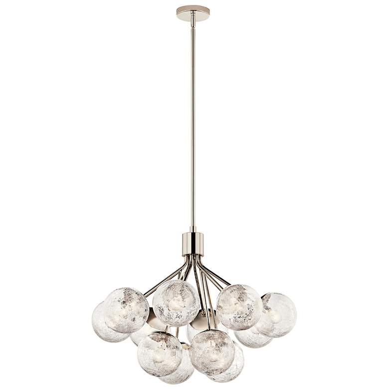 Image 1 Kichler Silvarious 30"W Polished Nickel 12-Light Chandelier