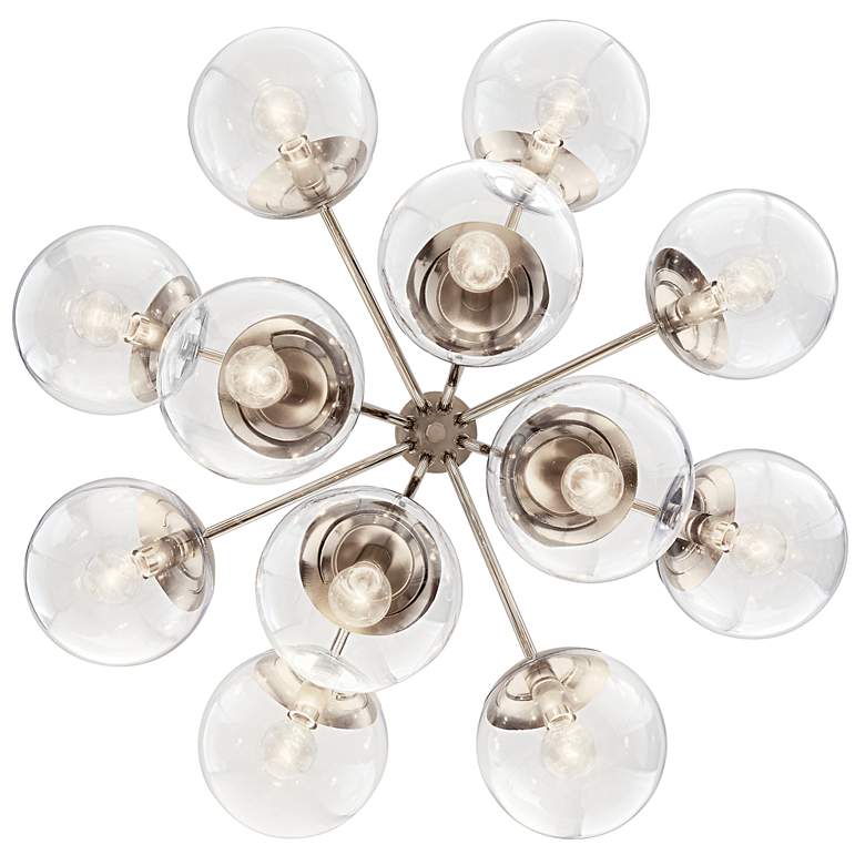 Image 3 Kichler Silvarious 30"W Polished Nickel 12-Light Chandelier more views