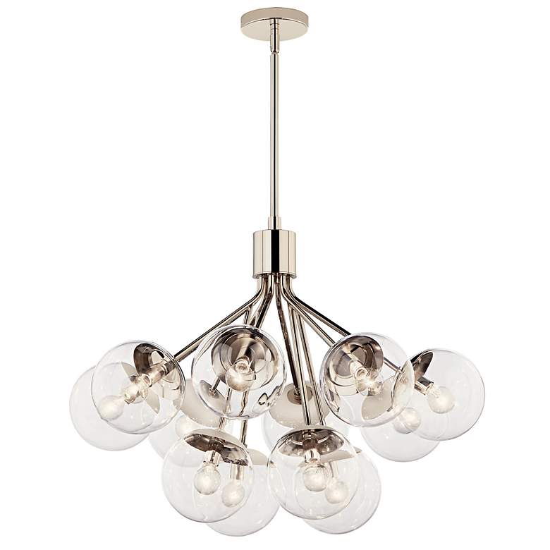 Image 6 Kichler Silvarious 30"W Polished Nickel 12-Light Chandelier more views