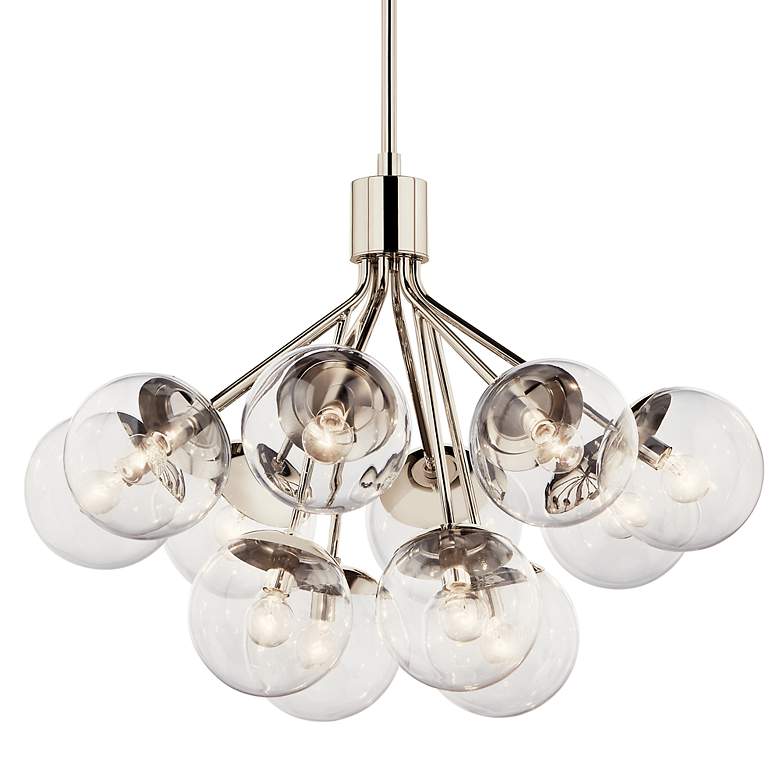 Image 7 Kichler Silvarious 30"W Polished Nickel 12-Light Chandelier more views
