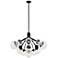 Kichler Silvarious 38" Modern 16-Light Black and Glass Chandelier