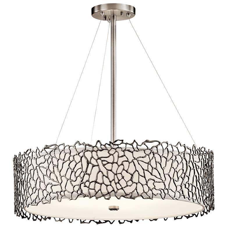 Image 2 Kichler Silver Coral 22" Wide Classic Pewter Chandelier