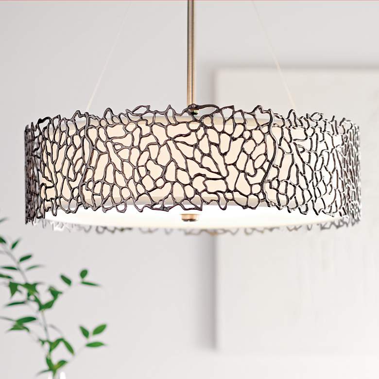 Image 1 Kichler Silver Coral 22" Wide Classic Pewter Chandelier