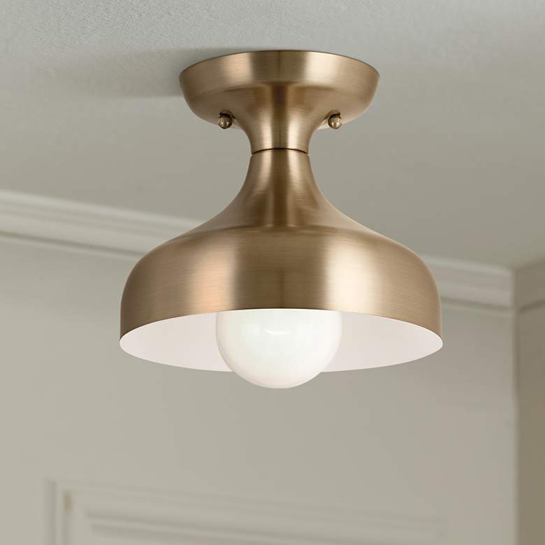 Image 1 Kichler Sisu 8" Wide Champagne Bronze Ceiling Light