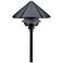 Kichler Six Groove 9 1/2" High Textured Black Path Light