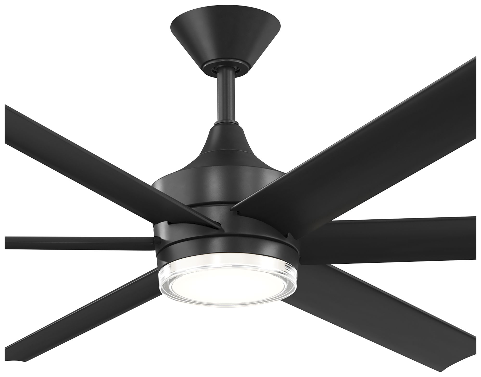 Image 7 Kichler Solen 6 Blade 65" Ceiling Fan Matte Black Matte Black Blades more views