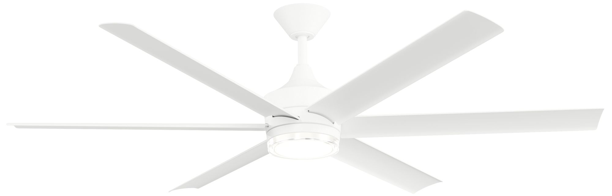 Image 2 Kichler Solen 6 Blade 65" Ceiling Fan Matte White Matte White Blades