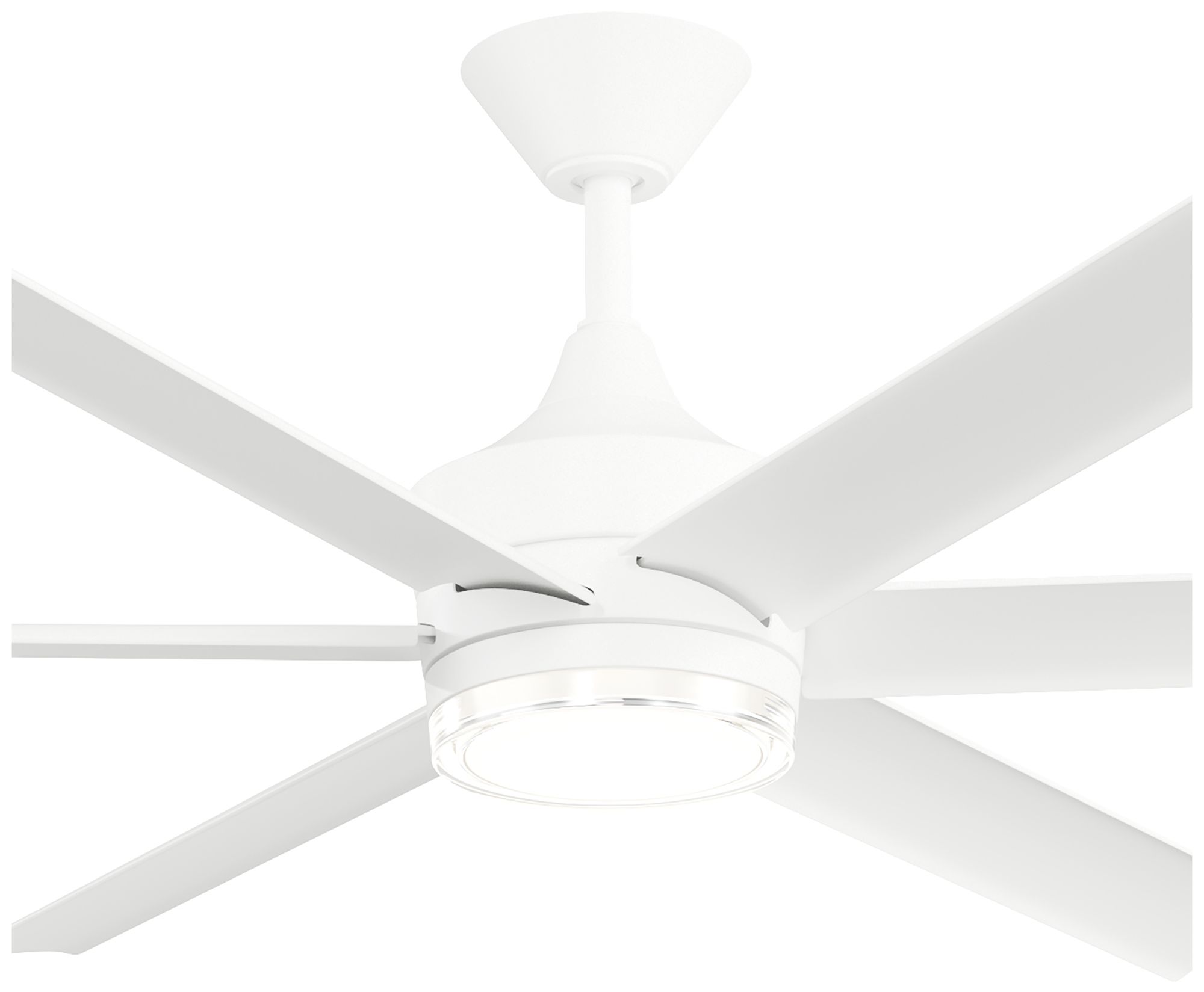 Image 7 Kichler Solen 6 Blade 65" Ceiling Fan Matte White Matte White Blades more views