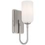 Kichler Solia 13.5 Inch 1 Light Wall Sconce in Polished Nickel