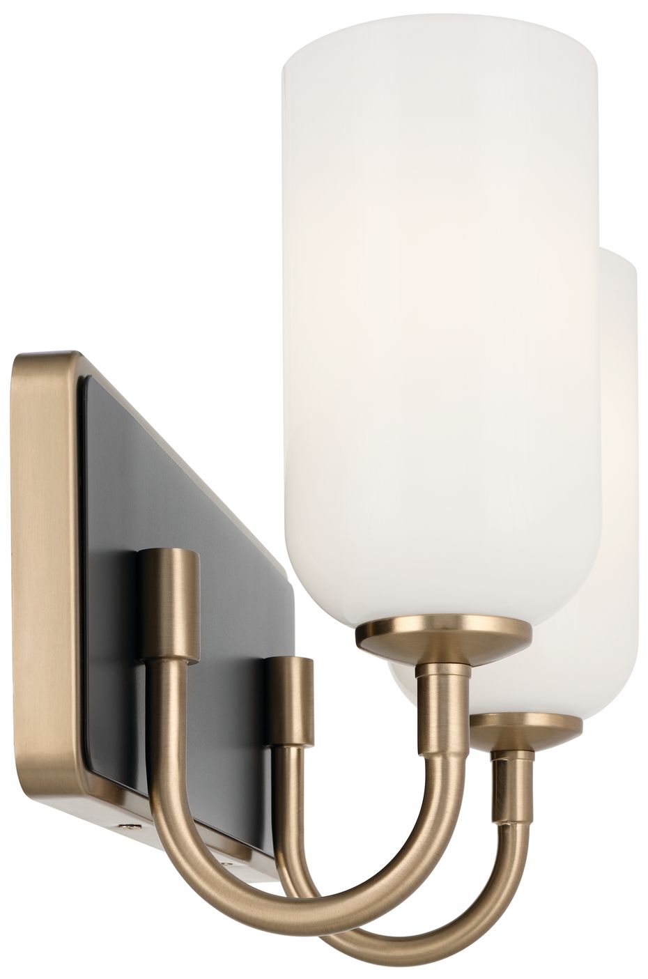 Image 4 Kichler Solia 14.25 Inch 2 Light Vanity  Champagne Bronze with Black more views