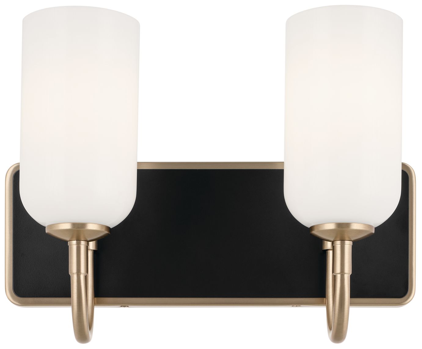 Image 5 Kichler Solia 14.25 Inch 2 Light Vanity  Champagne Bronze with Black more views