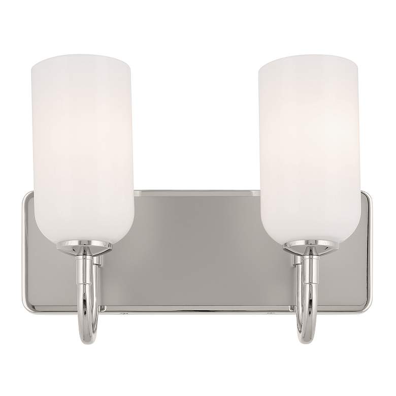 Image 5 Kichler Solia 14.25 Inch 2 Light Vanity in Polished Nickel more views
