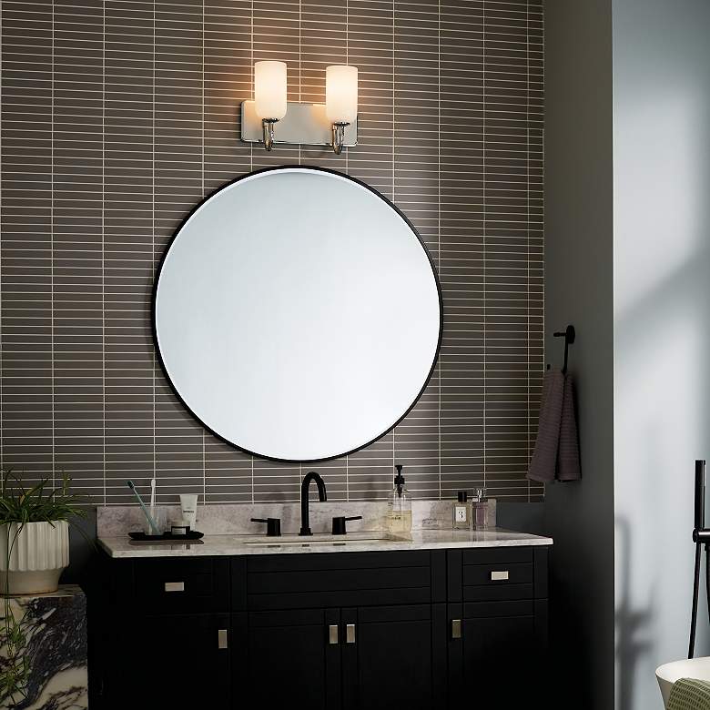 Image 6 Kichler Solia 14.25 Inch 2 Light Vanity in Polished Nickel more views