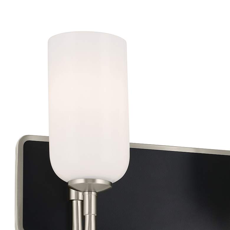 Image 3 Kichler Solia 24 Inch 3 Light Vanity in Brushed Nickel with Black more views