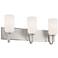 Kichler Solia 24 Inch 3 Light Vanity in Polished Nickel with Stain Nickel