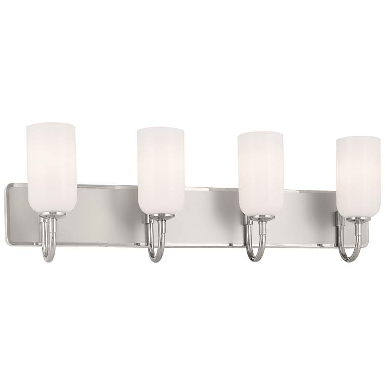 Image 1 Kichler Solia 32" Wide 4-Light Polished Nickel Bath Vanity Light