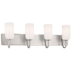 Kichler Solia 32" Wide 4-Light Polished Nickel Bath Vanity Light