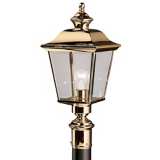 Kichler Solid Brass 22&quot; High Outdoor Post Light