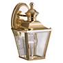 Kichler Solid Brass Carriage 10" High Outdoor Wall Light