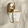 Kichler Solid Brass Carriage 10" High Outdoor Wall Light