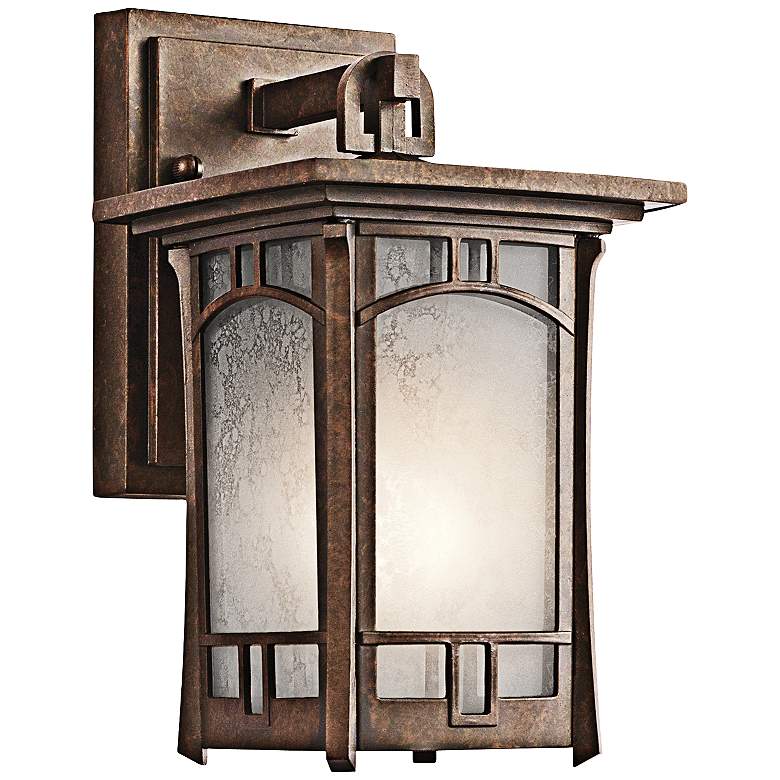 Image 1 Kichler Soria 10 1/4 inch High Bronze Outdoor Wall Light