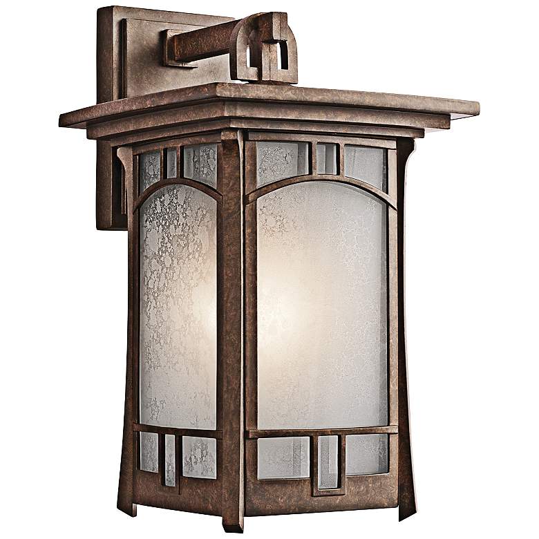 Image 1 Kichler Soria 15 1/4 inch High Bronze Outdoor Wall Light