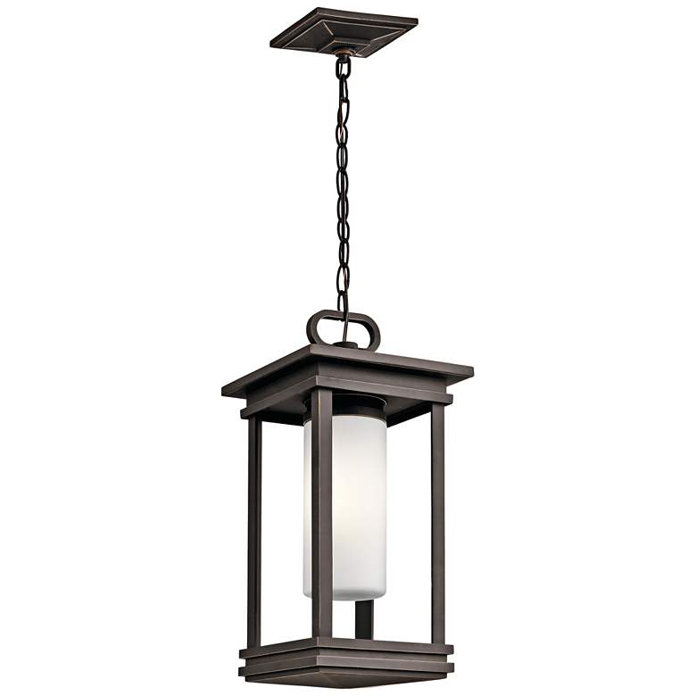 Image 2 Kichler South Hope 19"H Rubbed Bronze Outdoor Hanging Light