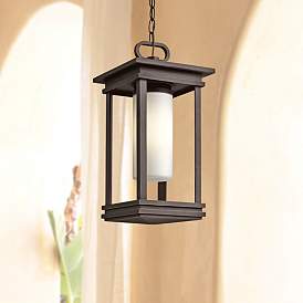 Image1 of Kichler South Hope 19"H Rubbed Bronze Outdoor Hanging Light