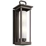 Kichler South Hope 28&quot; High Rubbed Bronze Outdoor Wall Light