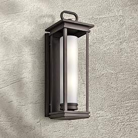 Image1 of Kichler South Hope 28" High Rubbed Bronze Outdoor Wall Light