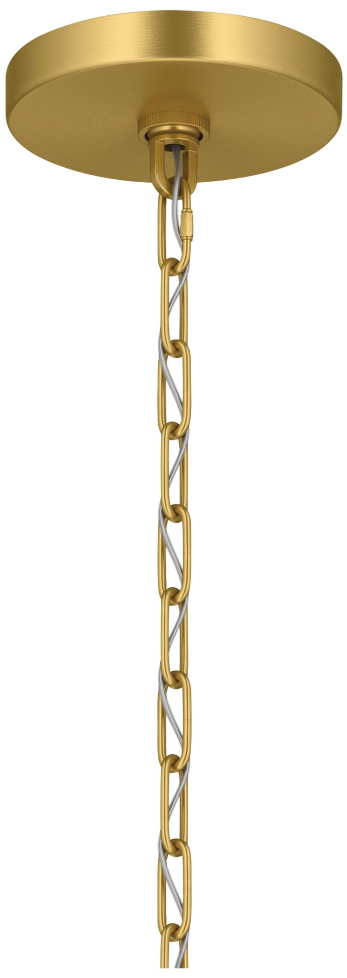 Kichler Stamos 18" 3-Light Brushed Gold Chandelier with Satin Etched Glass