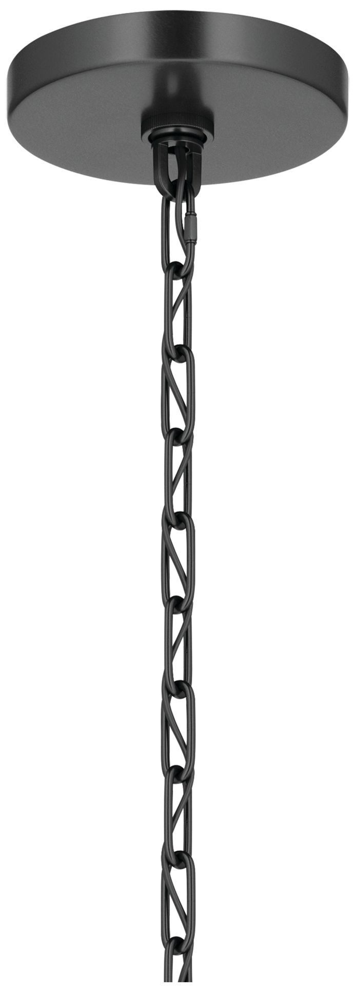 Kichler Stamos 18" 3-Light Chandelier with Clear Glass in Black