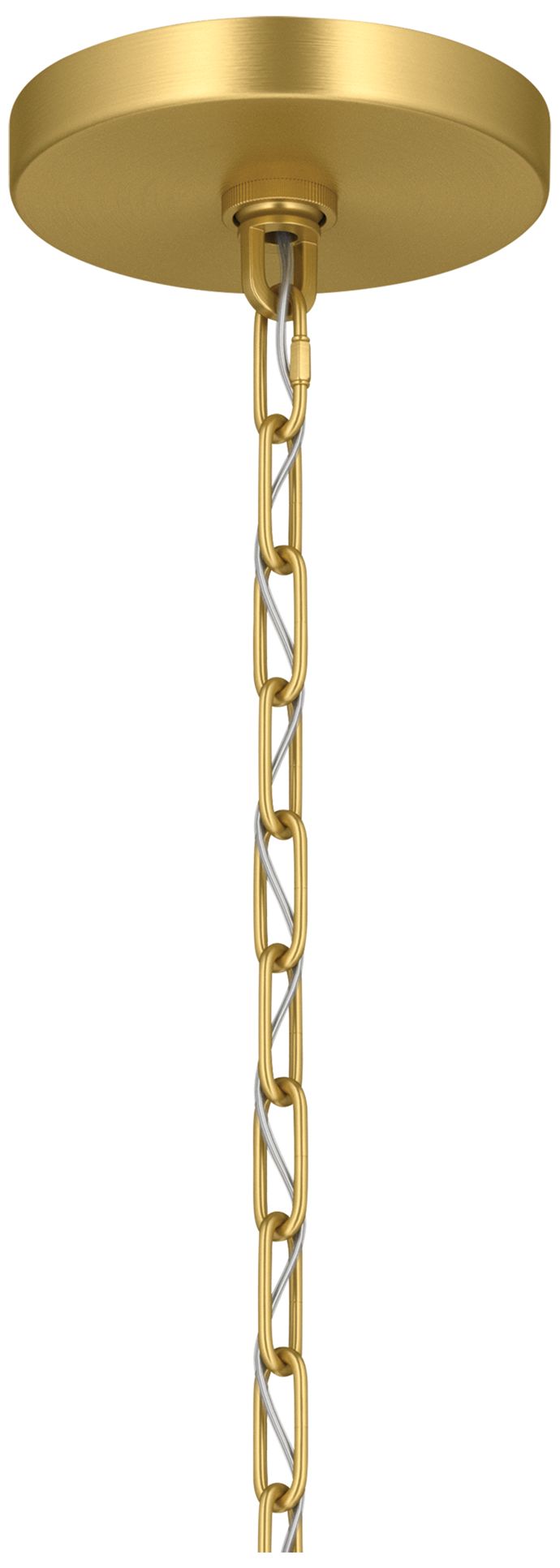 Kichler Stamos 18" 3-Light Chandelier with Clear Glass in Brushed Gold