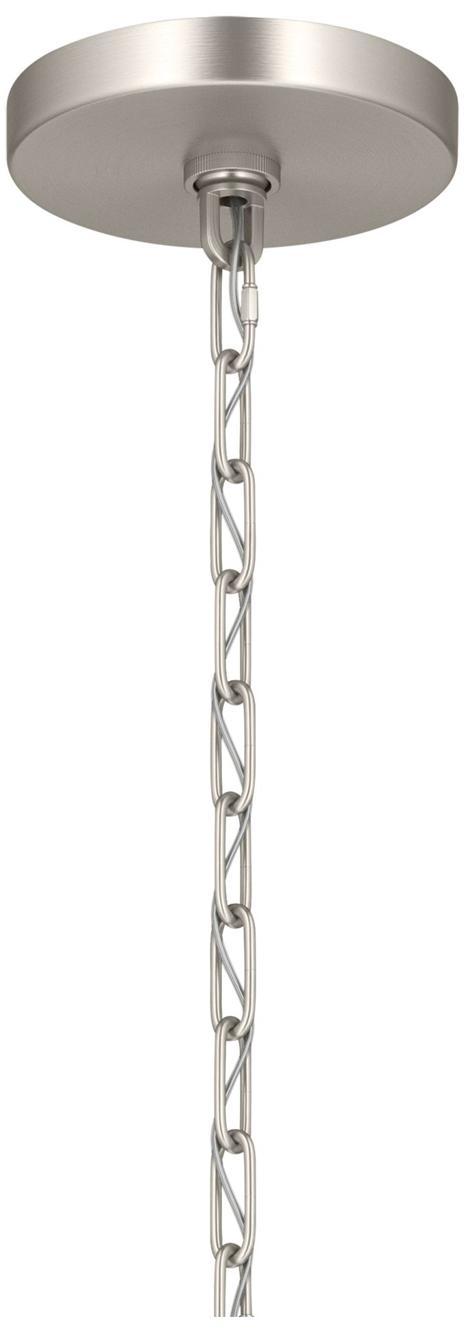 Kichler Stamos 18" 3-Light Chandelier with Clear Glass in Brushed Nickel