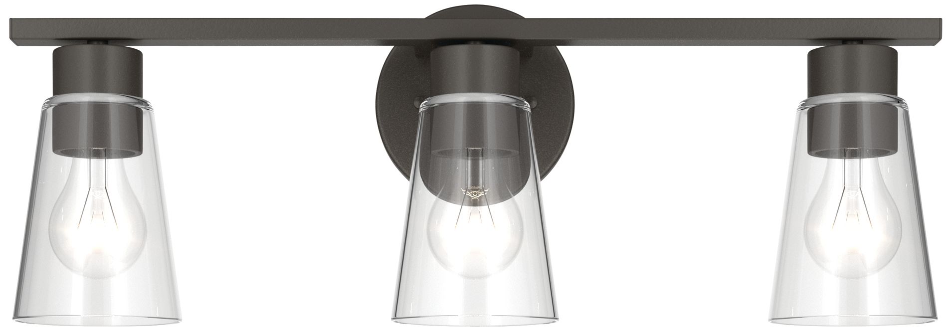 Image 6 Kichler Stamos 22.25" 3-Light Vanity Light with Clear Glass in Olde Bronze more views