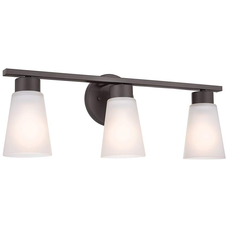 Image 2 Kichler Stamos 22 1/4" Wide Olde Bronze 3-Light Bath Light