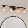 1_Kichler Stamos 22 1/4" Wide Olde Bronze 3-Light Bath Light