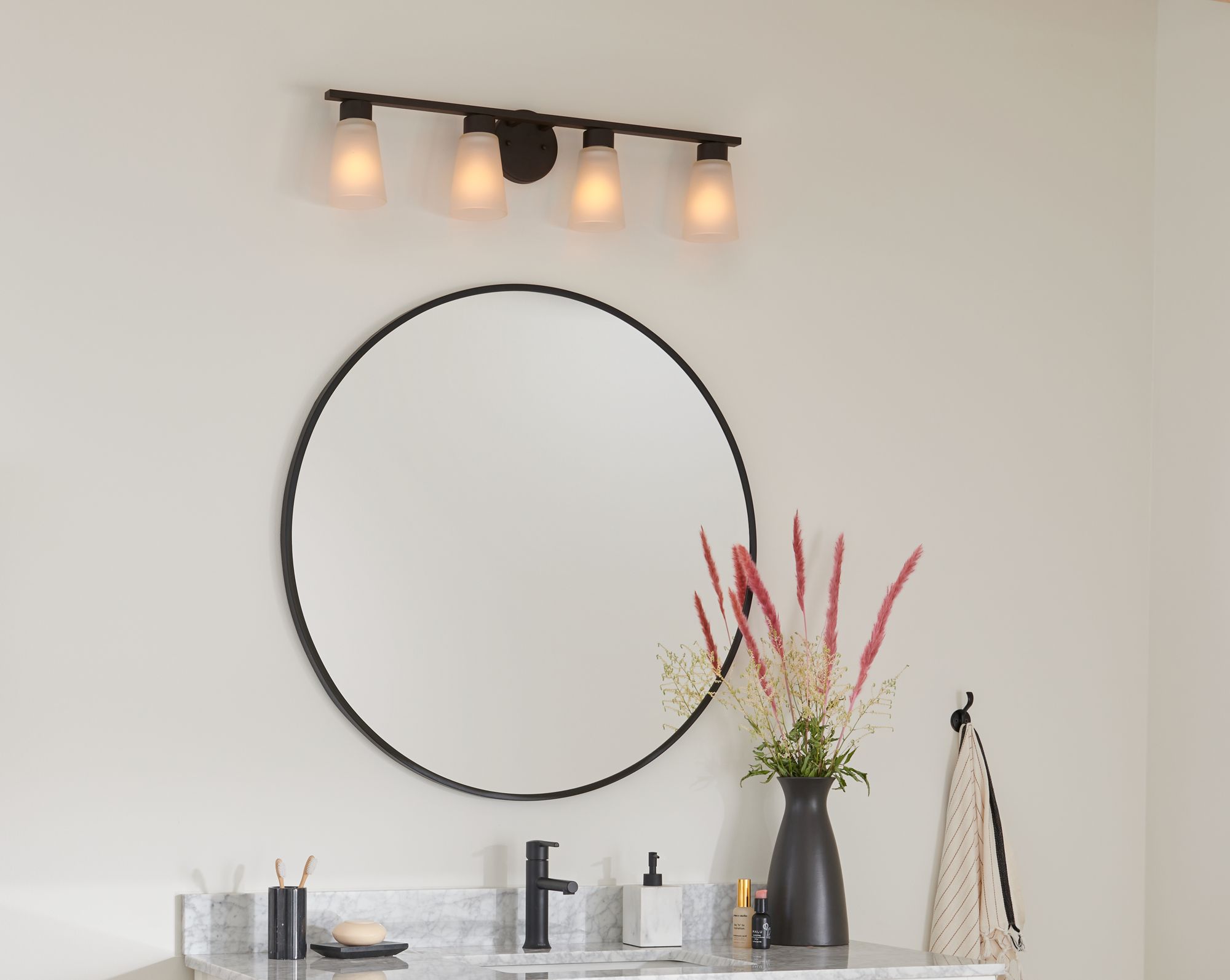 Kichler Stamos 22 1/4" Wide Olde Bronze 3-Light Bath Light