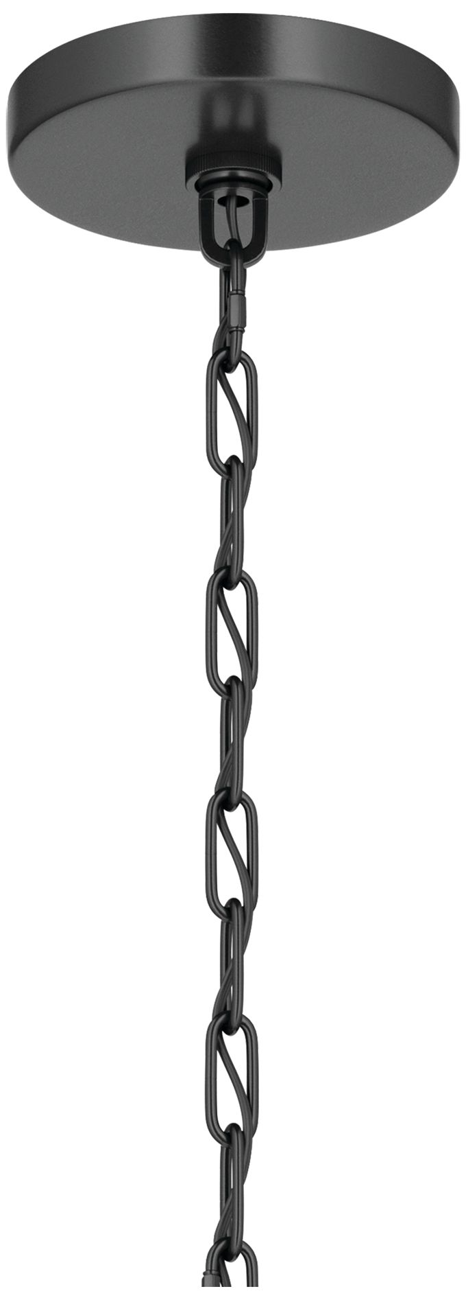 Kichler Stamos 24" 5-Light Chandelier with Clear Glass in Black