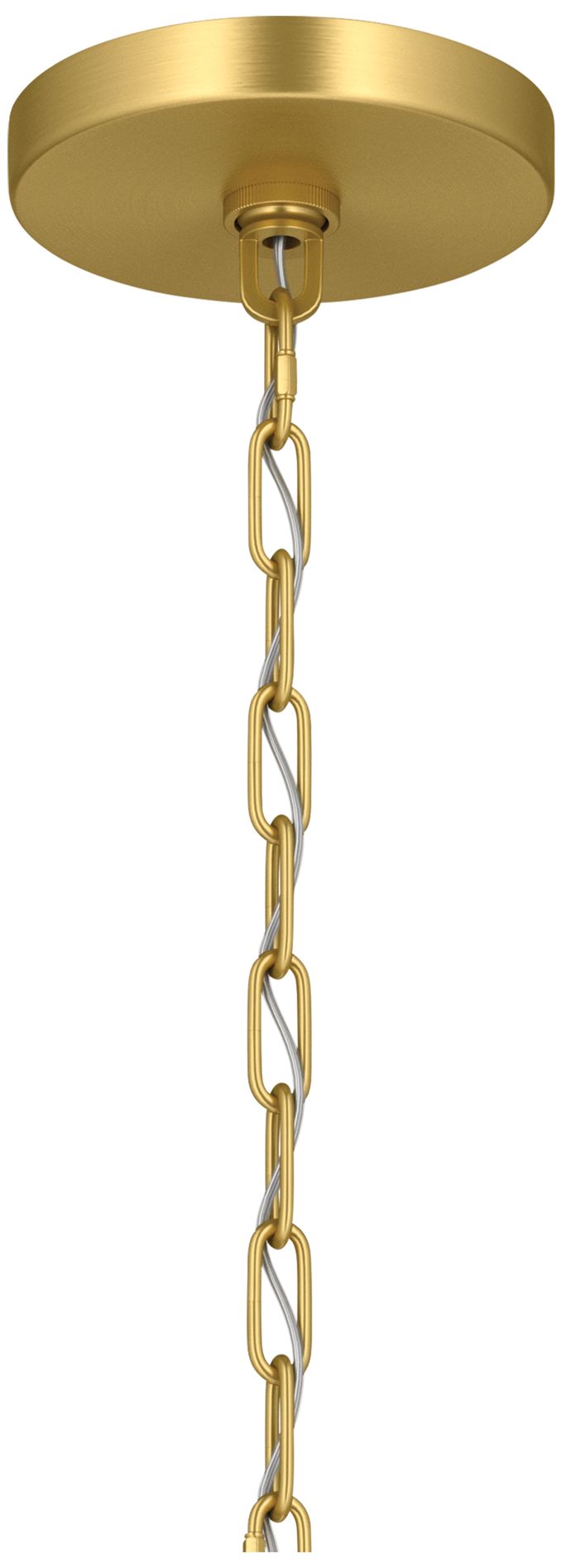 Kichler Stamos 24" 5-Light Chandelier with Clear Glass in Brushed Gold