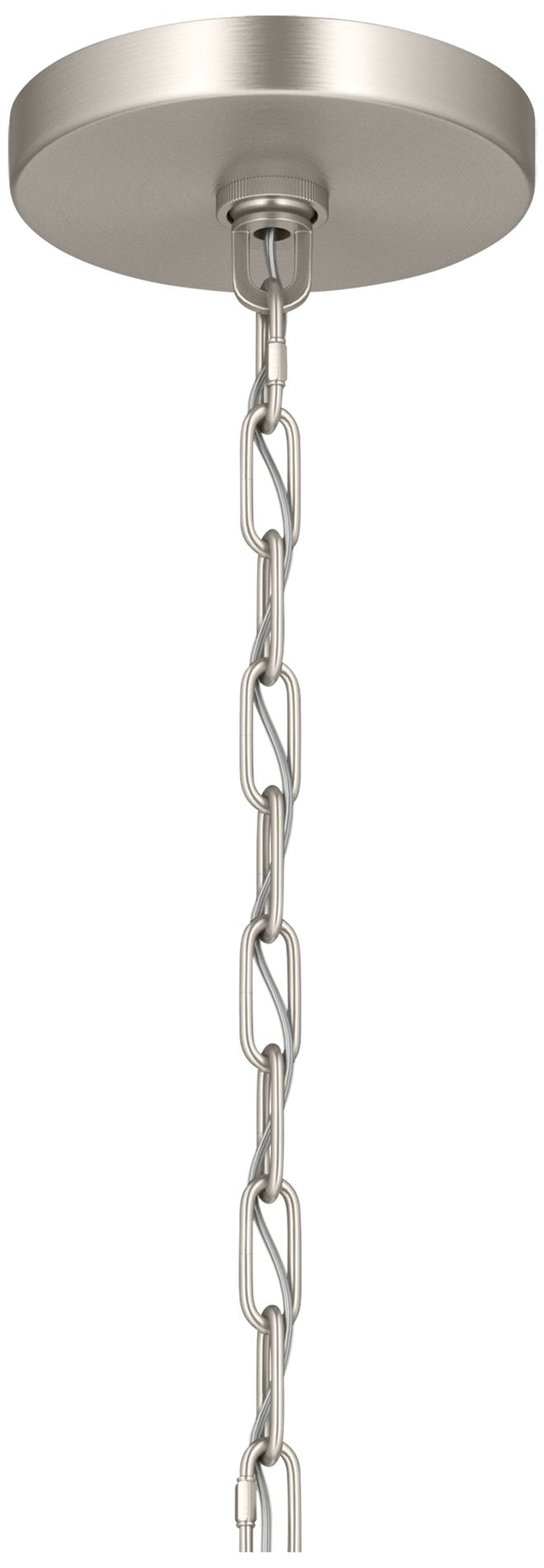Kichler Stamos 24" 5-Light Chandelier with Clear Glass in Brushed Nickel