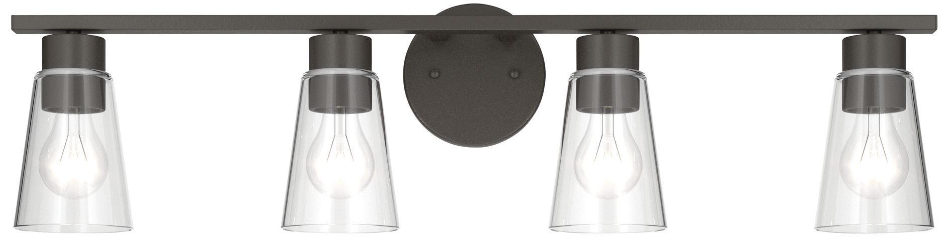Image 6 Kichler Stamos 31.25" 4-Light Vanity Light with Clear Glass in Olde Bronze more views