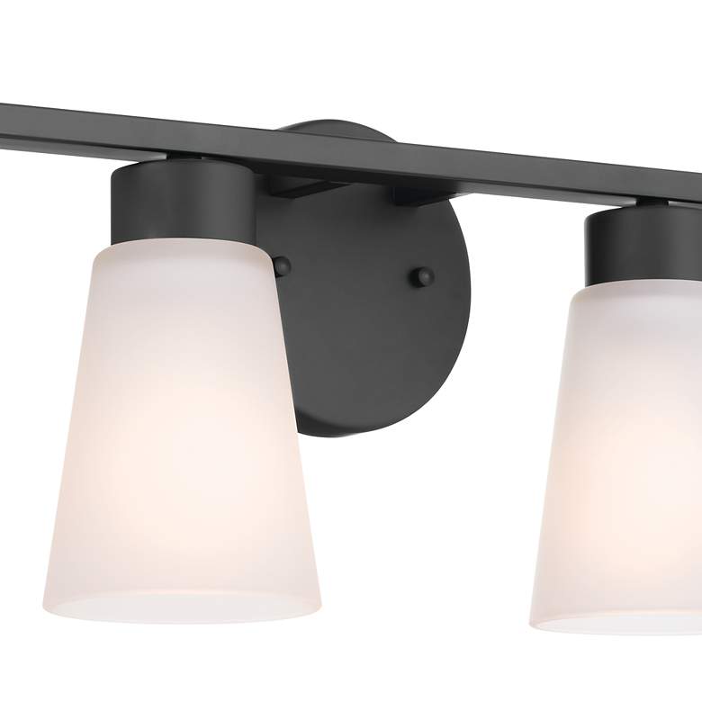 Image 3 Kichler Stamos 31 1/4" Wide Black 4-Light Vanity Bath Light more views