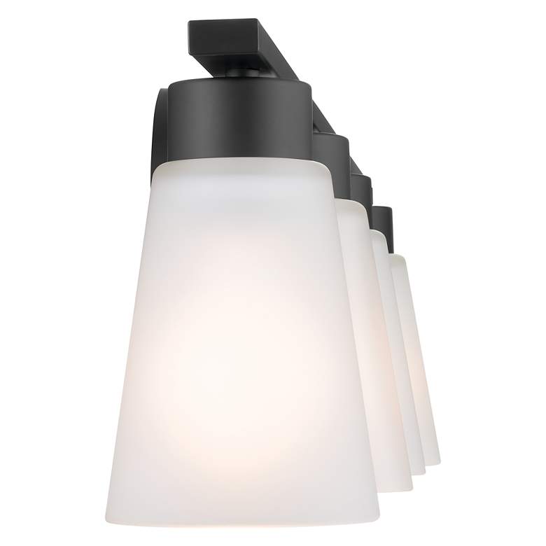 Image 5 Kichler Stamos 31 1/4" Wide Black 4-Light Vanity Bath Light more views