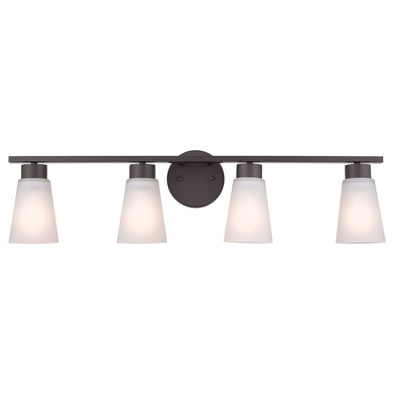 Image 6 Kichler Stamos 31 1/4" Wide Black 4-Light Vanity Bath Light more views